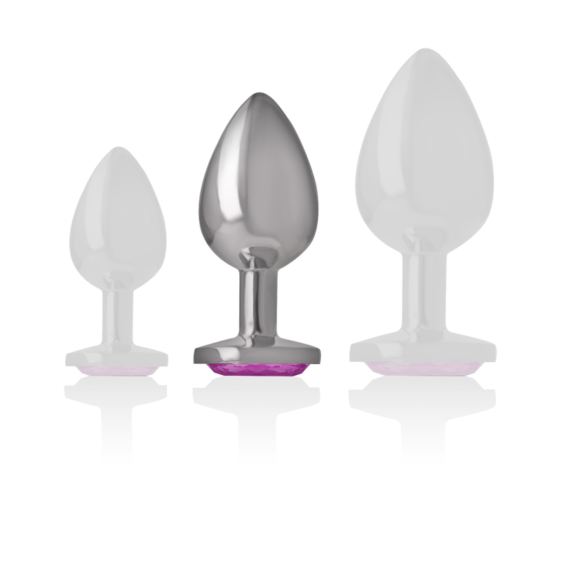 INTENSE PLUG ANAL METAL ALUMINIO CORAZON ROSA TALLA M