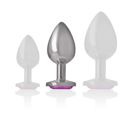 INTENSE PLUG ANAL METAL ALUMINIO CORAZON ROSA TALLA M