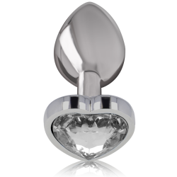 INTENSE PLUG ANAL METAL ALUMINIO CORAZON BLANCO TALLA M 2