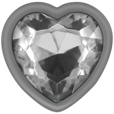 INTENSE PLUG ANAL METAL ALUMINIO CORAZON BLANCO TALLA M