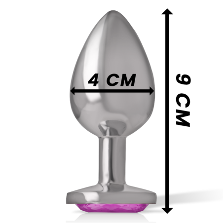 INTENSE PLUG ANAL METAL ALUMINIO CORAZON ROSA TALLA L
