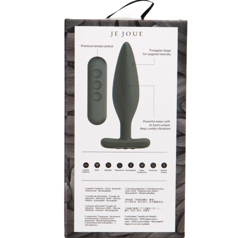 JE JOUE EGON PLUG ANAL VIBRADOR NEGRO