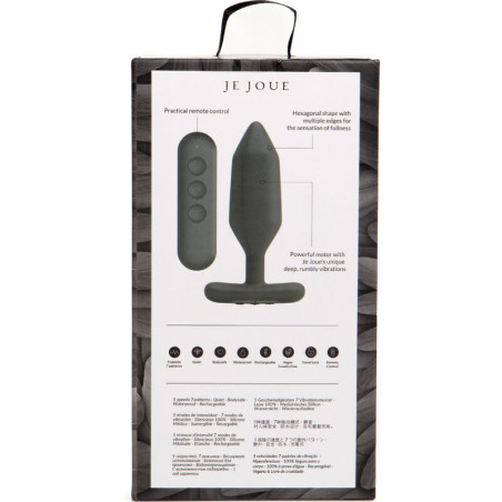 JE JOUE ONYX PLUG ANAL VIBRADOR NEGRO