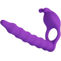 PRETTY LOVE BLACKNEY ANILLO PENE CON PLUG VIBRADOR LILA 2