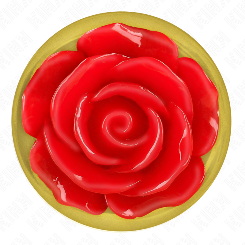 KINK PLUG ANAL DORADO ROSA ROJA TALLA M