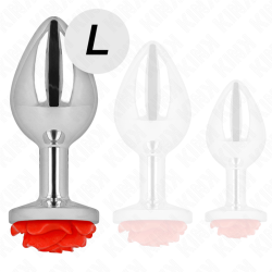 KINK PLUG ANAL ROSA ROJA TALLA L 2