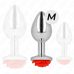 KINK PLUG ANAL ROSA ROJA TALLA M 2