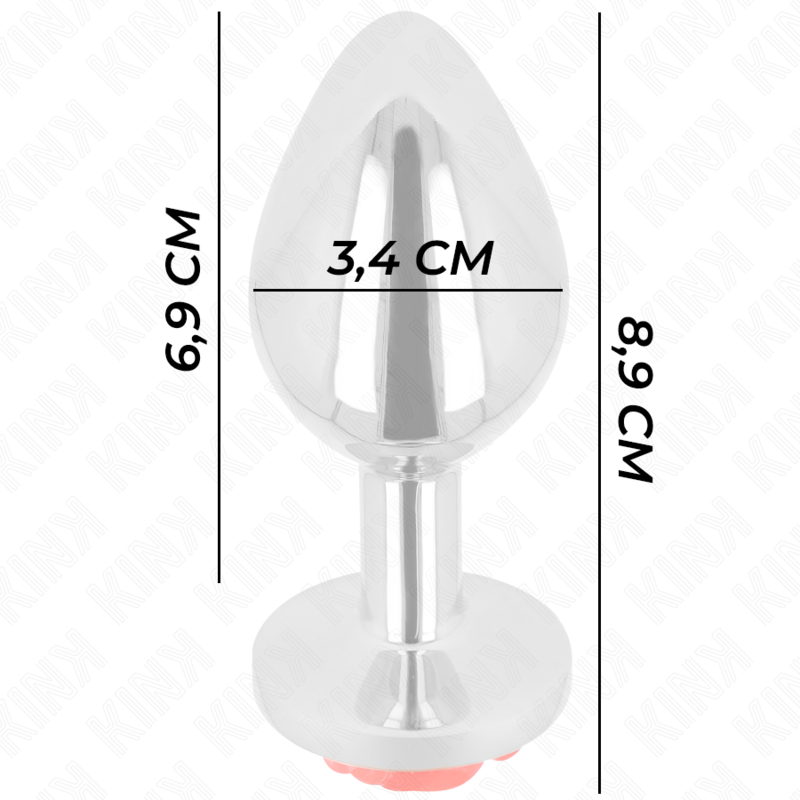 KINK PLUG ANAL ROSA ROJA TALLA M