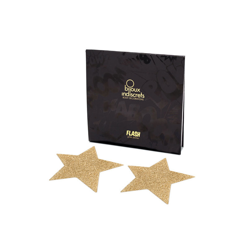 BIJOUX INDISCRETS PEZONERAS FLASH ESTRELLA DORADA