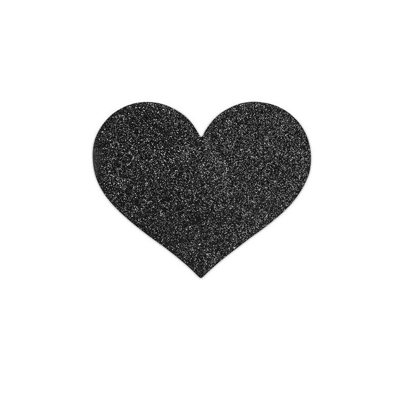 BIJOUX INDISCRETS PEZONERAS FLASH CORAZON NEGRO