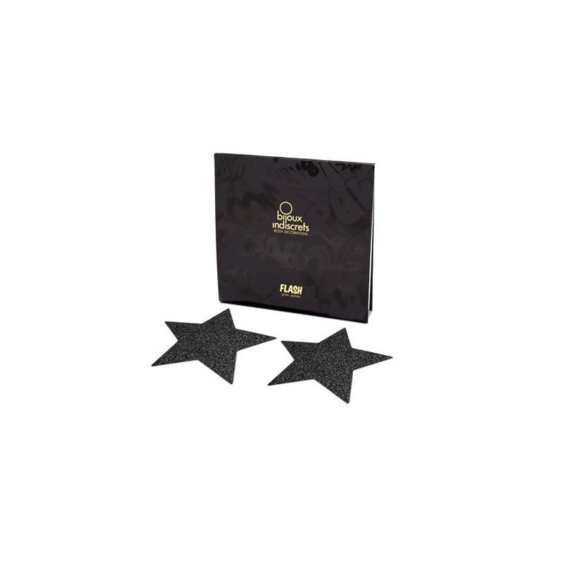 BIJOUX INDISCRETS PEZONERAS FLASH ESTRELLA NEGRO