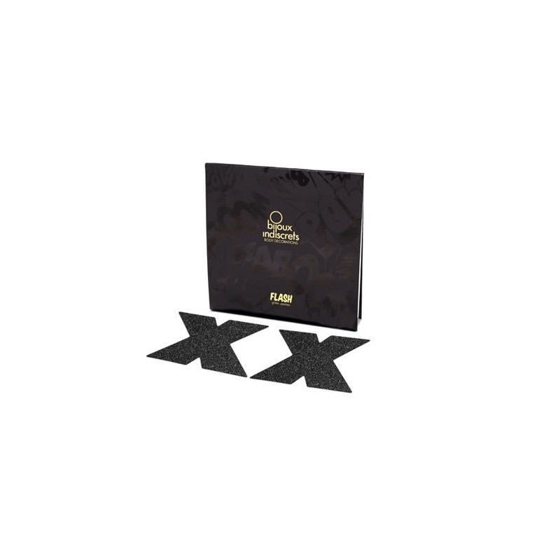 BIJOUX INDISCRETS PEZONERAS FLASH CRUZ NEGRO