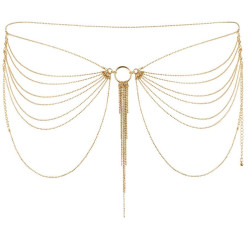 BIJOUX MAGNIFIQUE JOYA DE CADENAS METLICAS PARA CINTURA DORADA 2