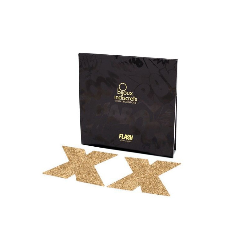 BIJOUX INDISCRETS PEZONERAS FLASH CRUZ DORADO