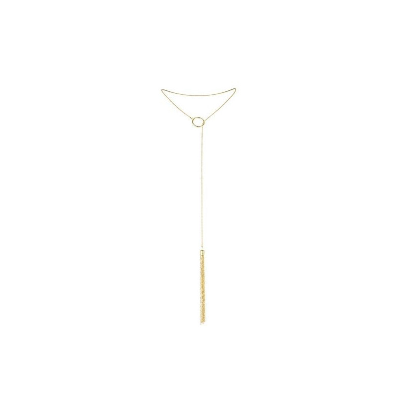 BIJOUX MAGNIFIQUE COLLAR METLICO CON FLECOS DORADO