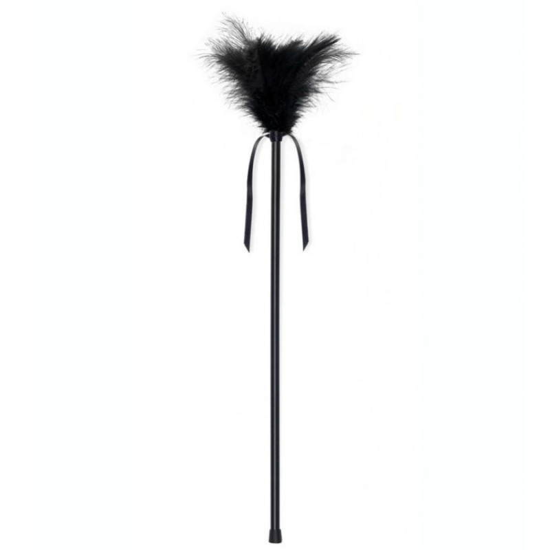 SECRETPLAY PLUMERO PLUMAS NEGRO 40 CM