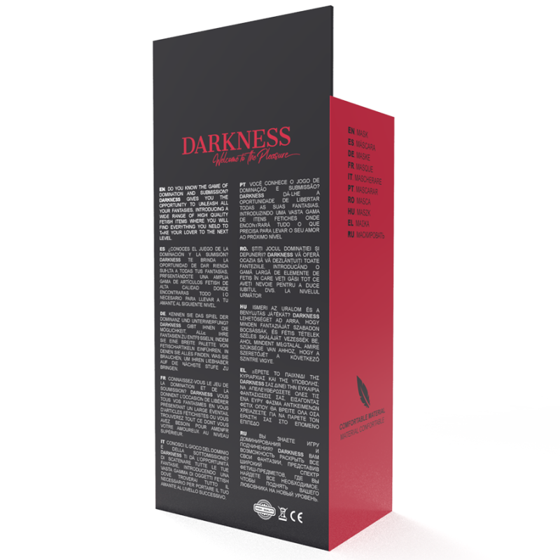 DARKNESS MASCARA ANTIFAZ NEGRO RECTO