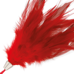 DARKNESS PLUMA ESTIMULADORA ROJO 17CM 2