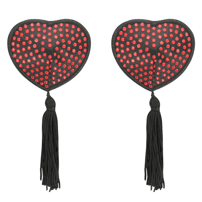 COQUETTE CHIC DESIRE CUBRE PEZONES ROJO NEGRO