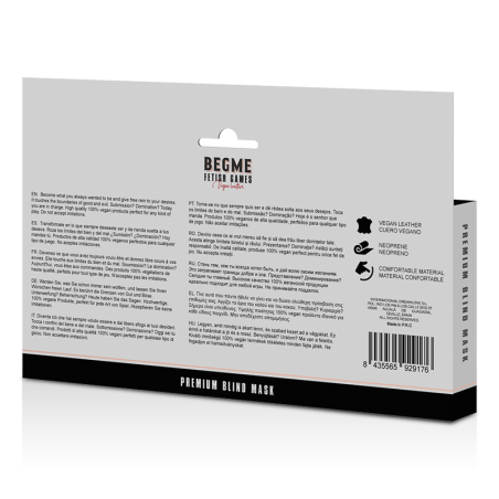 BEGME BLACK EDITION ANTIFAZ ELASTICO CON FORRO DE NEOPRENO