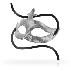 OHMAMA MASKS ANTIFAZ FLOR DE LIS SILVER 2