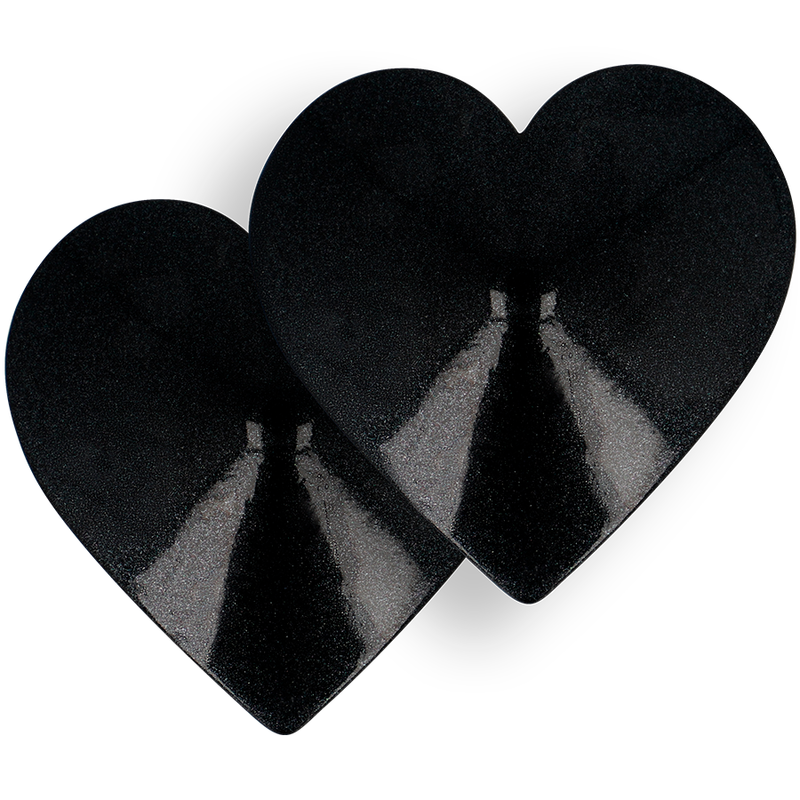 COQUETTE CHIC DESIRE CUBRE PEZONES METAL CORAZONES NEGROS