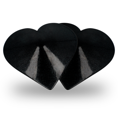 COQUETTE CHIC DESIRE CUBRE PEZONES METAL CORAZONES NEGROS