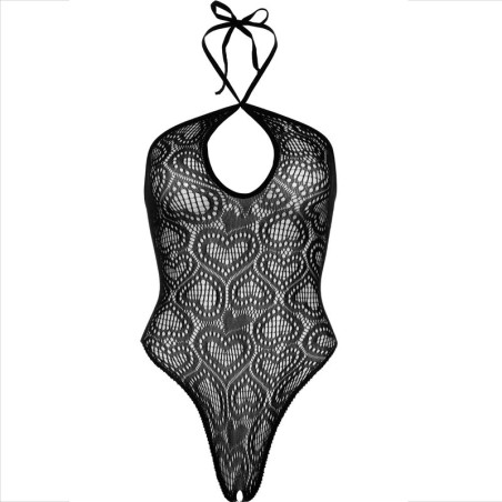 LEG AVENUE BODY CUELLO HALTER SIN COTURAS NEGRO
