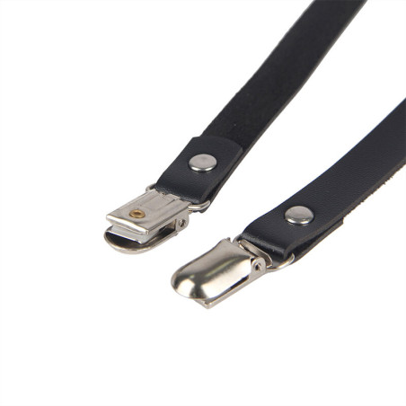 SUBBLIME ARNES DE PIERNA CADENA CUERO NEGRO TALLA UNICA
