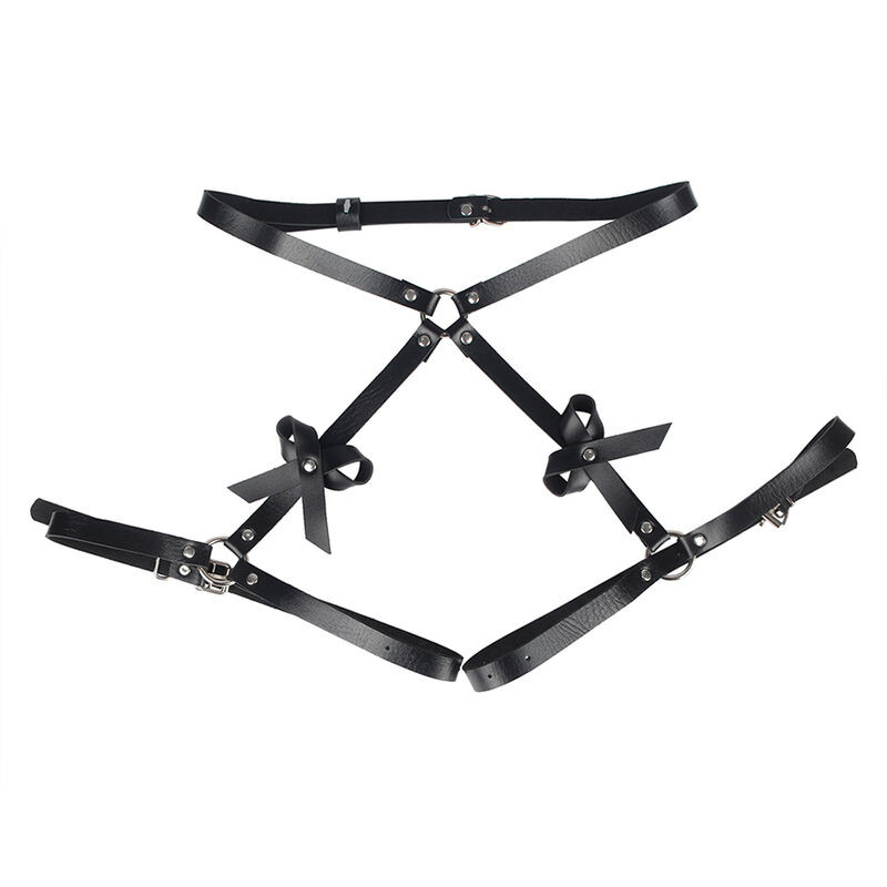 SUBBLIME ARNES CINTURA Y PIERNAS CUERO NEGRO TALLA UNICA