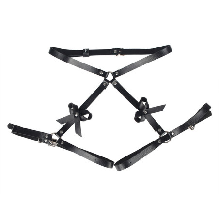 SUBBLIME ARNES CINTURA Y PIERNAS CUERO NEGRO TALLA UNICA