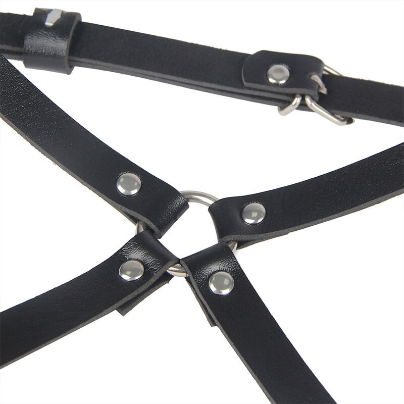 SUBBLIME ARNES CINTURA Y PIERNAS CUERO NEGRO TALLA UNICA