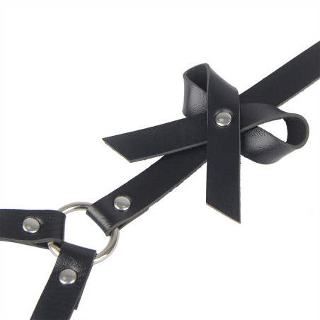 SUBBLIME ARNES CINTURA Y PIERNAS CUERO NEGRO TALLA UNICA