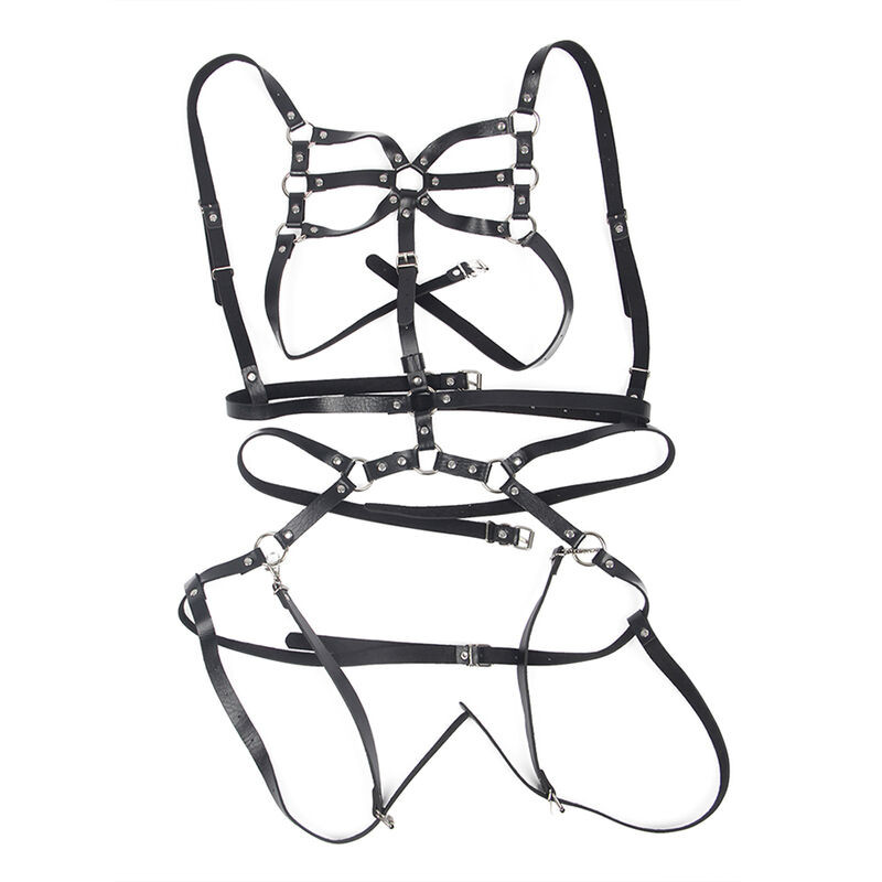 SUBBLIME ARNES DE CUERPO CORREAS AJUSTABLE CUERO NEGRO TALLA UNICA