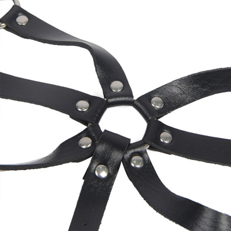 SUBBLIME ARNES DE CUERPO CORREAS AJUSTABLE CUERO NEGRO TALLA UNICA