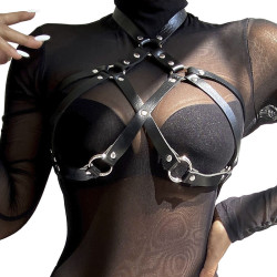 SUBBLIME ARNES DE PECHO CUERO NEGRO TALLA UNICA 2