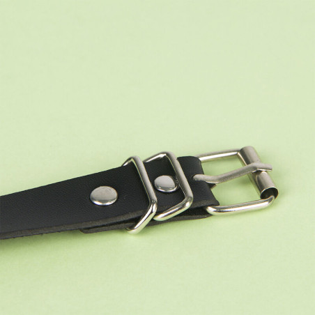 SUBBLIME CINTURON DE CADENAS CUERO NEGRO TALLA UNICA