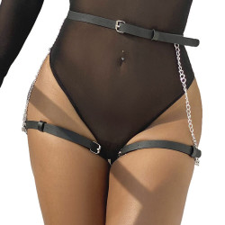 SUBBLIME ARNES FORMA CINTURON CUERO NEGRO TALLA UNICA