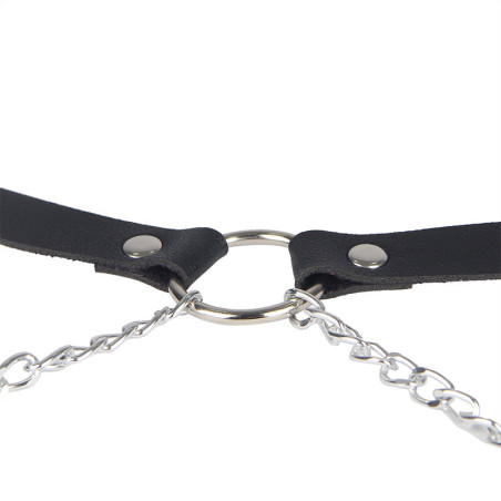 SUBBLIME ARNES FORMA CINTURON CUERO NEGRO TALLA UNICA
