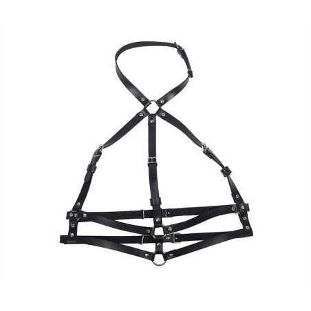 SUBBLIME ARNES DE PECHO ANILLAS DE CUERO NEGRO TALLA UNICA
