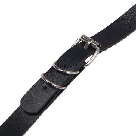 SUBBLIME ARNES CUERPO ENTERO CON HEBILLAS CUERO NEGRO TALLA UNICA