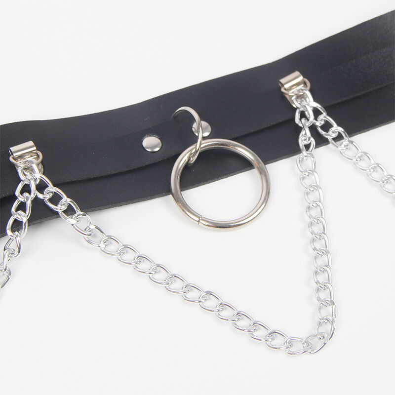 SUBBLIME ARNES CINTURON Y LIGA DETALLE ANILLAS Y CADENA TALLA UNICA