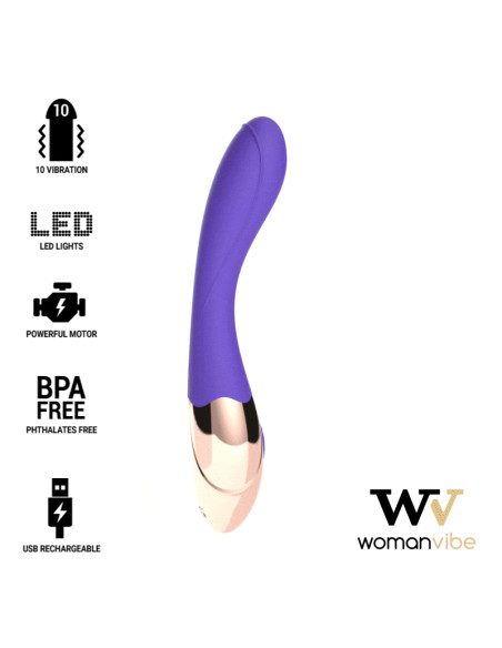 WOMANVIBE SUNNY VIBRADOR RECARGABLE SILICONA