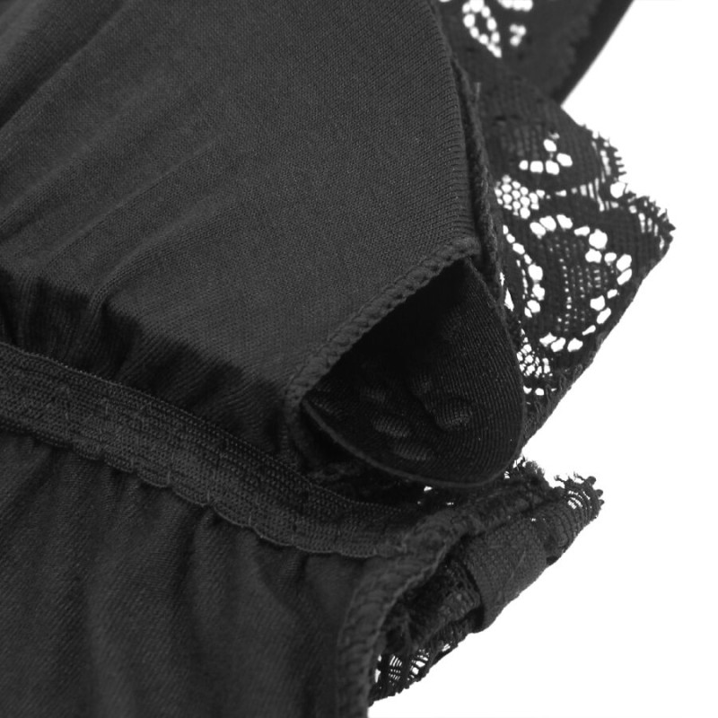 SUBBLIME TEDDY DETALLE ENCAJE FLORAL NEGRO L XL