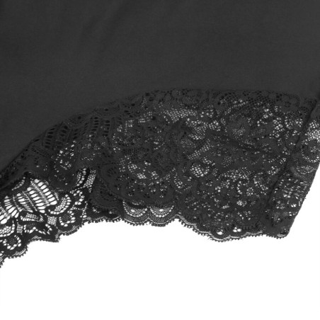 SUBBLIME TEDDY DETALLE ENCAJE FLORAL NEGRO L XL