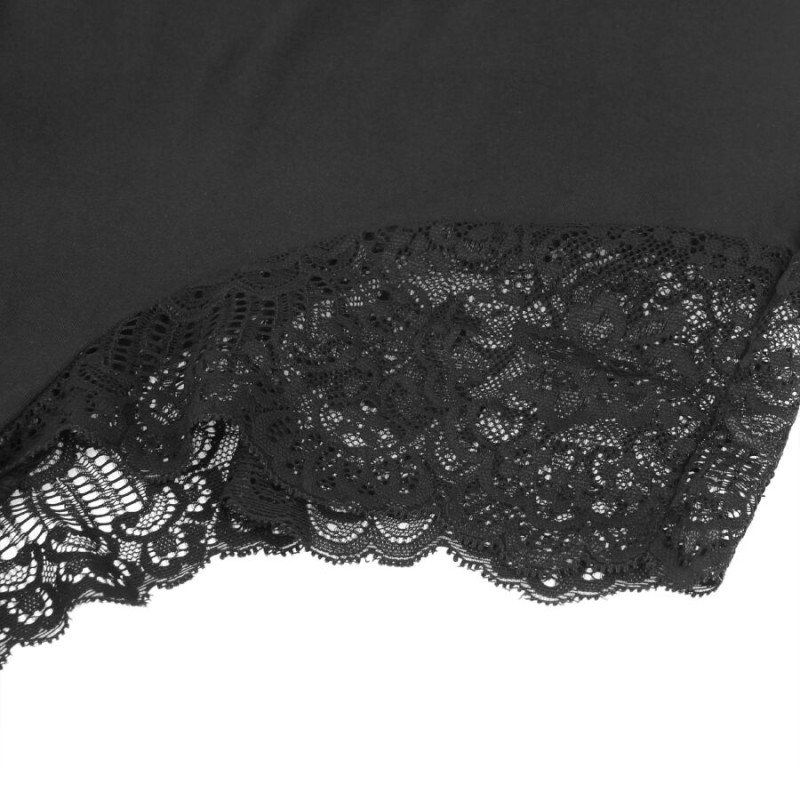 SUBBLIME TEDDY DETALLE ENCAJE FLORAL NEGRO S M