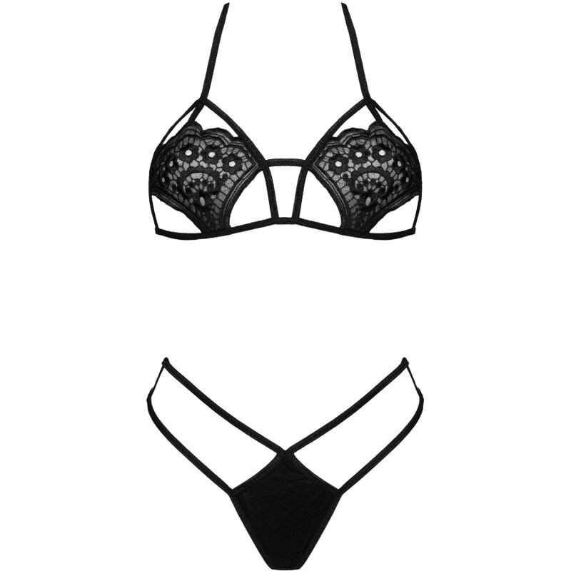 LIVCO CORSETTI FASHION JIMENA LC 20216 SUJETADOR TANGA NEGRO TALLA UNICA