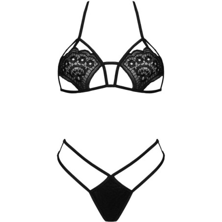 LIVCO CORSETTI FASHION JIMENA LC 20216 SUJETADOR TANGA NEGRO TALLA UNICA