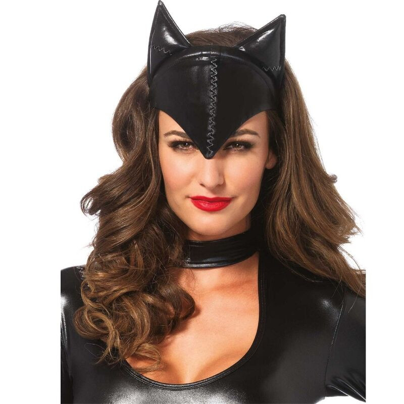 LEG AVENUE MASCARA DE MUJER FELINA NEGRO