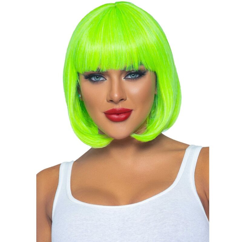 LEG AVENUE PELUCA BOB FLUORESCENTE VERDE NEON